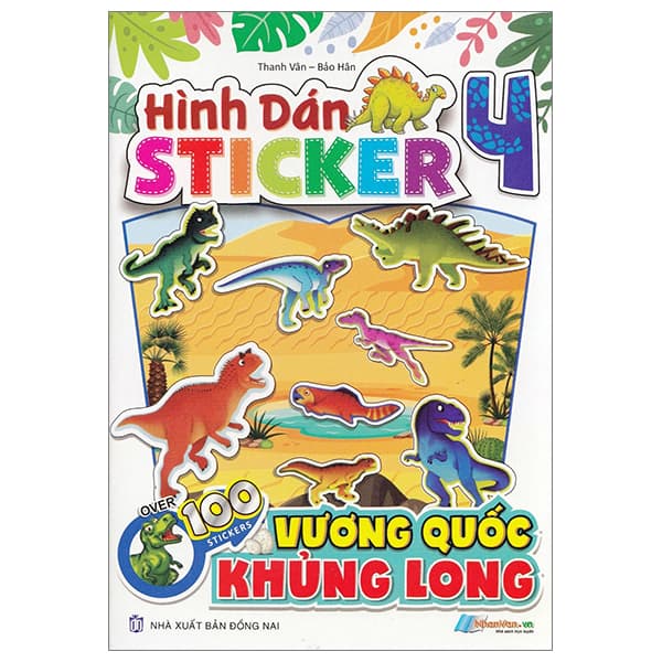 Sách Hình Dán Stickers - Vương Quốc Khủng Long - Tập 4 - Đàn Thanh