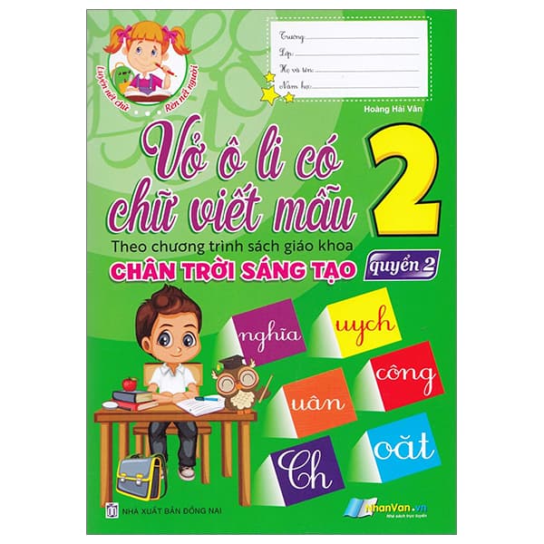 Sách Vở Ô Li Có Chữ Viết Mẫu 2 - Tập 2 (Chân Trời) - Hoàng Hải Vân