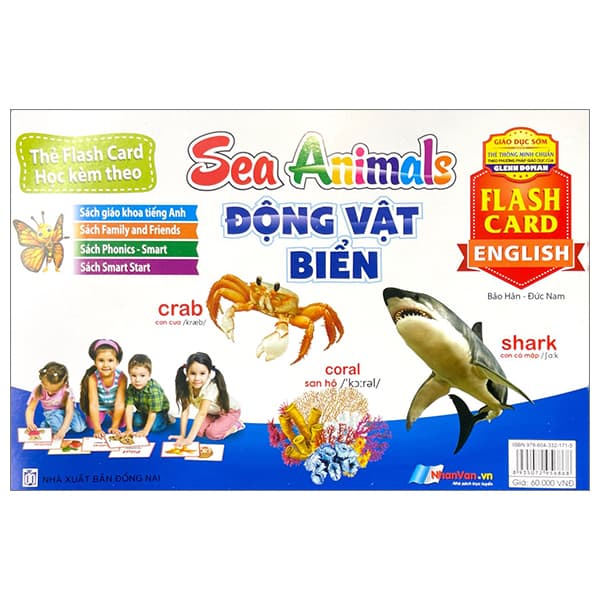 Sách Flash Card Tiếng Anh - Sea Animals (Động Vật Biển) (Tái Bản 2023)