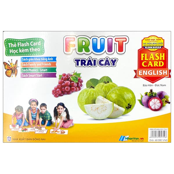 Sách Flash Card Tiếng Anh - Fruit (Trái Cây) (Tái Bản 2023) - Đức Nam