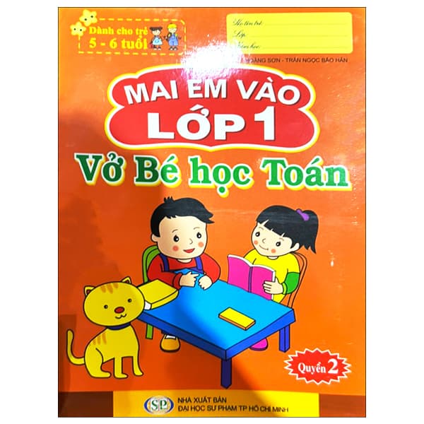 Sách Mai Em Vào Lớp 1 - Dành Cho Trẻ 5-6 Tuổi - Vở Bé Học Toán - Quyển - Trần Ngọc Bảo Hân