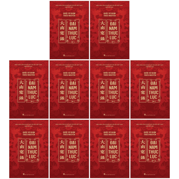 Sách Bộ Sách Đại Nam Thực Lục - Tập 1-10 (Bộ 10 Tập) - Bìa Cứng - Viện Hàn Lâm Khoa Học Xã Hội Việt Nam