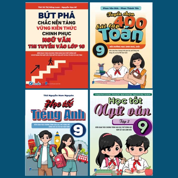 Sách Bộ Sách Cẩm Nang Ôn Tập-Thi Tuyển Vào Lớp 10 - Môn Ngữ Văn + To� - Nhiều Tác Giả