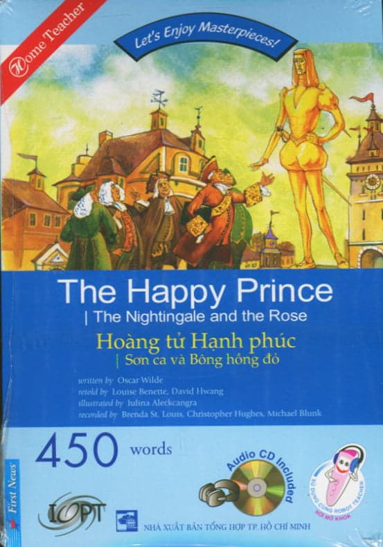 Sách Let's Enjoy Masterpieces - The Happy Prince - Hoàng Tử Hạnh Phúc + CD - Oscar Wilde