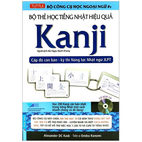Sách Bộ Thẻ Học Tiếng Nhật Hiệu Quả Kanji - Emiko Konomi