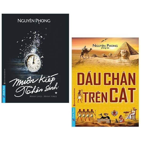 Sách Combo Muôn Kiếp Nhân Sinh - Many Times, Many Lives + Dấu Chân Trên Cát ( - Nguyên Phong