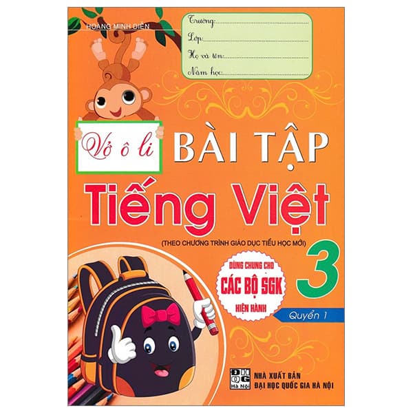 Sách Vở Ô Li Bài Tập Tiếng Việt 3 - Quyển 1 (Theo Chương Trình Giáo D� - Hoàng Minh Diễn
