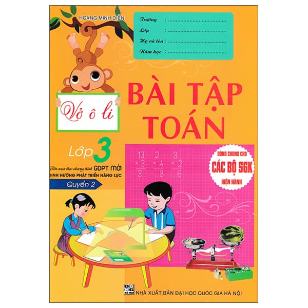 Sách Vở Ô Li Bài Tập Toán Lớp 3 - Tập 2