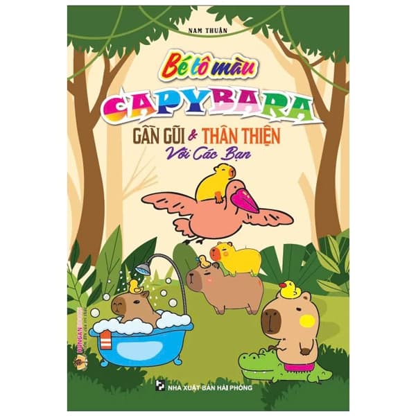 Sách Bé Tô Màu Capybara Gần Gũi Và Thân Thiện Với Các Bạn - Nam Thuận