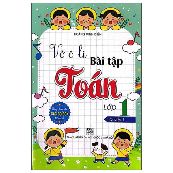 Sách Vở Ô Li Bài Tập Toán Lớp 1 - Quyển 1 - Minh Hà