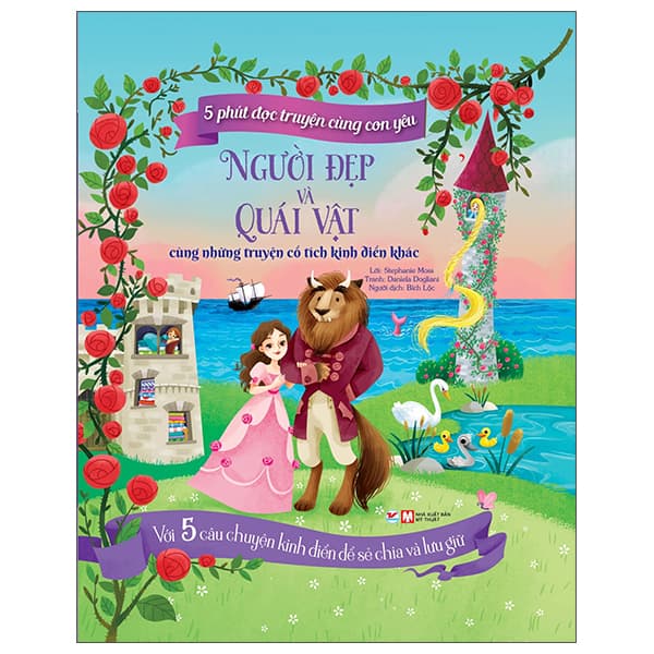 Sách 5 Phút Đọc Truyện Cùng Con Yêu - Người Đẹp Và Quái Vật