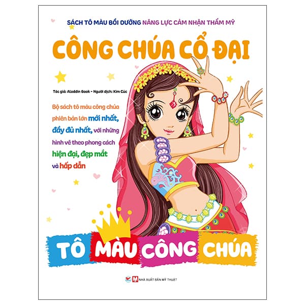 Sách Tô Màu Công Chúa - Công Chúa Cổ Đại - Aladdin Book