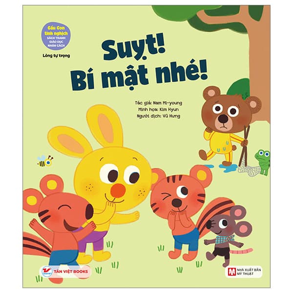 Sách Gấu Con Tinh Nghịch - Lòng Tự Trọng: Suỵt! Bí Mật Nhé! - Nam Mi-young