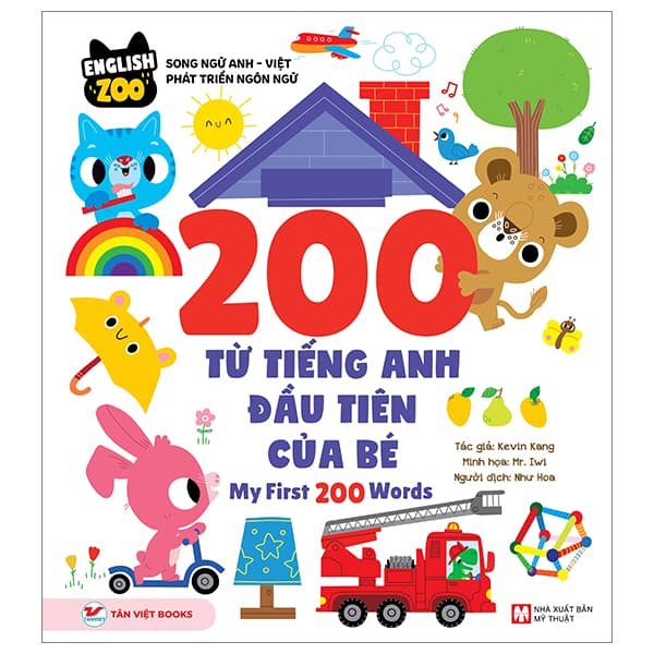 Sách English Zoo - Song Ngữ Anh-Việt Phát Triển Ngôn Ngữ - 200 Từ Vựng T - Kevin Wang