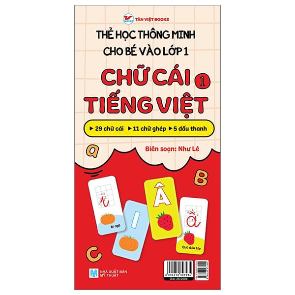Sách Thẻ Học Thông Minh Cho Bé Vào Lớp 1 - Chữ Cái Tiếng Việt 1 (Tái - Như Lê