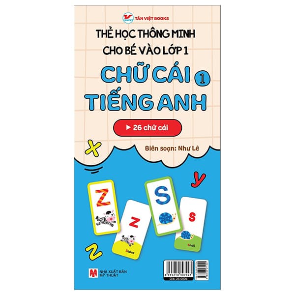 Sách Thẻ Học Thông Minh Cho Bé Vào Lớp 1 - Chữ Cái Tiếng Anh 1 (Tái B� - Như Lê
