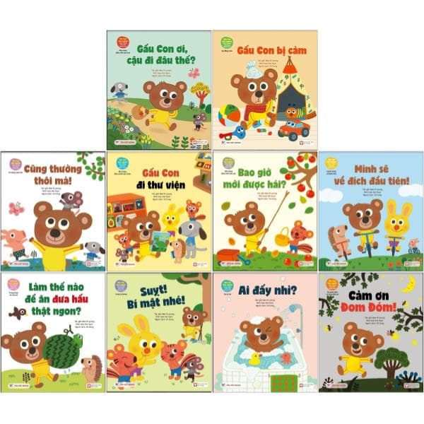 Sách Boxset Gấu Con Tinh Nghịch - Sách Tranh Giáo Dục Nhân Cách Cho Trẻ (B - Nam Mi-young