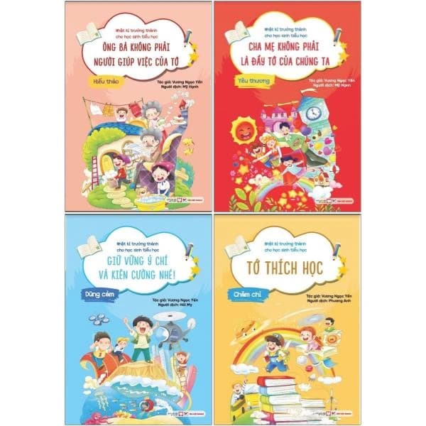 Sách Boxset Nhật Ký Trưởng Thành Cho Học Sinh Tiểu Học - Phần 1 (Bộ 4 - Vương Ngọc Yến