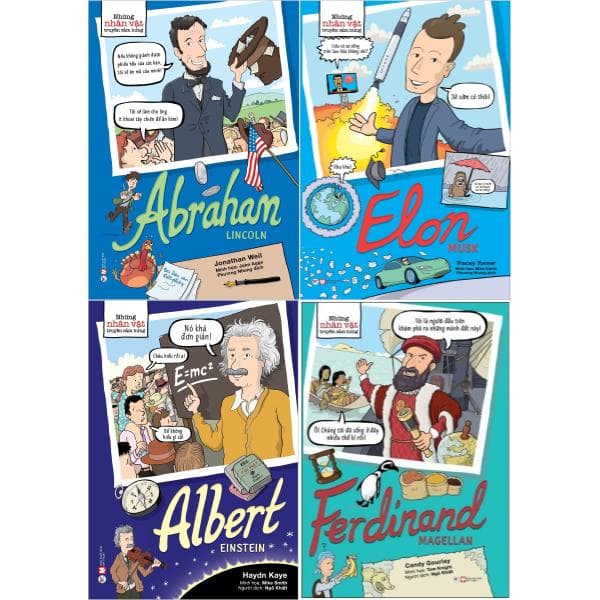 Sách Boxset Những Nhân Vật Truyền Cảm Hứng (Bộ 4 Cuốn)