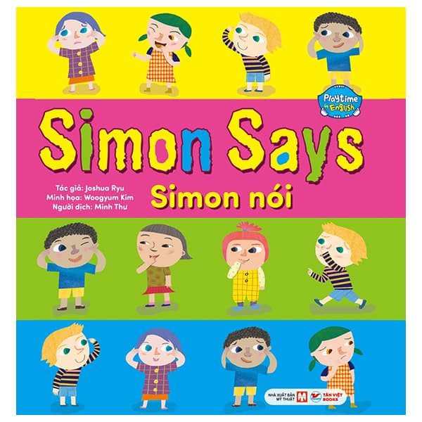 Sách Playtime In English - Level 1 - Simon Says - Simon Nói - Joshua Ryu