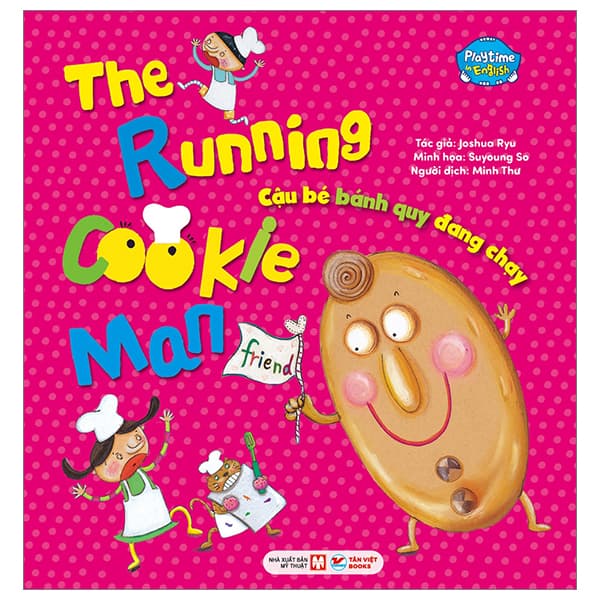 Sách Playtime In English - Level 2 - The Running Cookie Man - Cậu Bé Bánh Quy Đan - Joshua Ryu