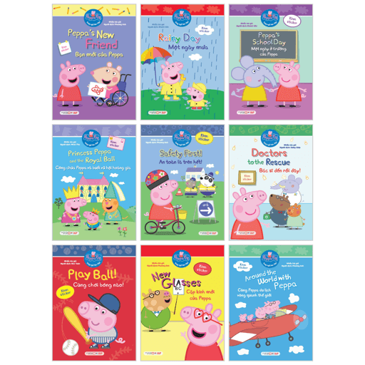 Sách Bộ Sách Peppa Pig - Song Ngữ Anh-Việt (Bộ 9 Cuốn)