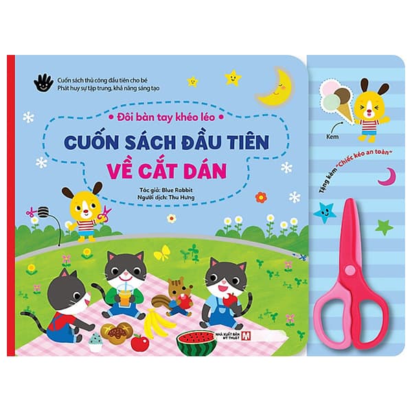 Sách Đôi Bàn Tay Khéo Léo - Cuốn Sách Đầu Tiên Về Cắt Dán - Bìa Cứ - Blue Rabbit