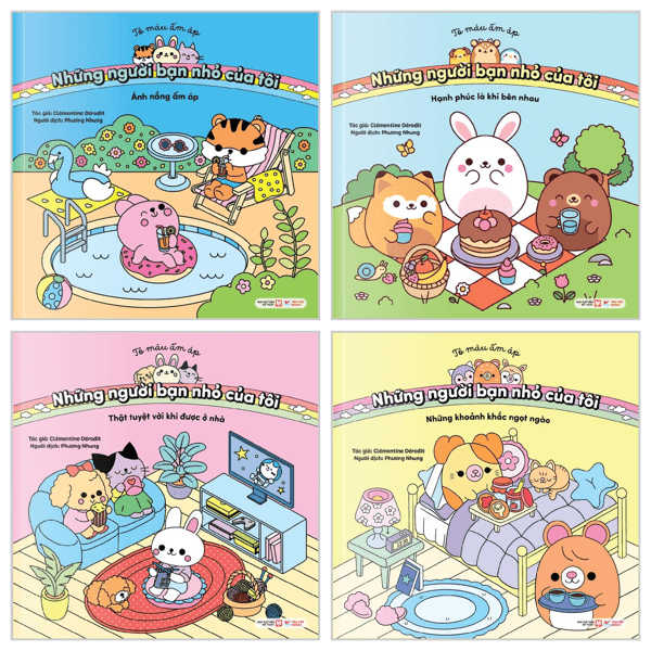 Sách Bộ Sách Tô Màu Ấm Áp - Những Người Bạn Nhỏ Của Tôi (Bộ 4 cu - Clémentine Deérodit