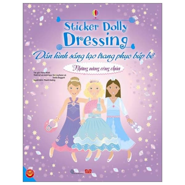 Sách Dán Hình Sáng Tạo Trang Phục Búp Bê - Những Nàng Công Chúa - Dinhtibooks
