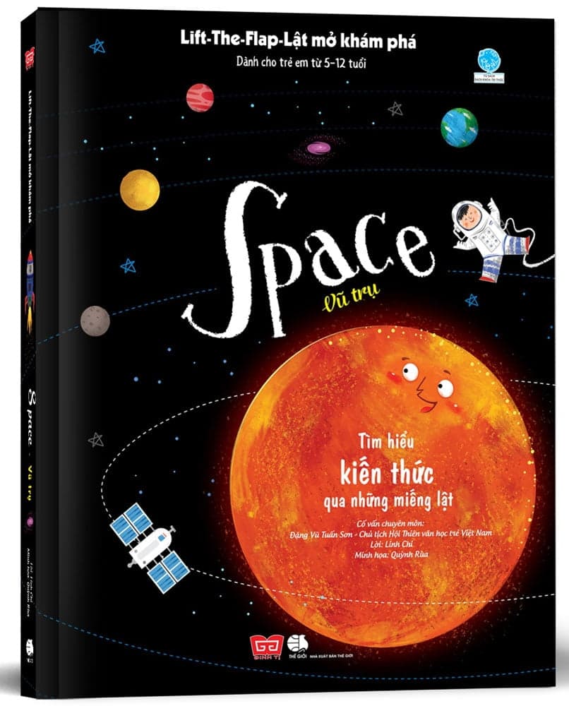 Sách Lift - The - Flap - Lật Mở Khám Phá - Space - Vũ Trụ - Linh Trụ