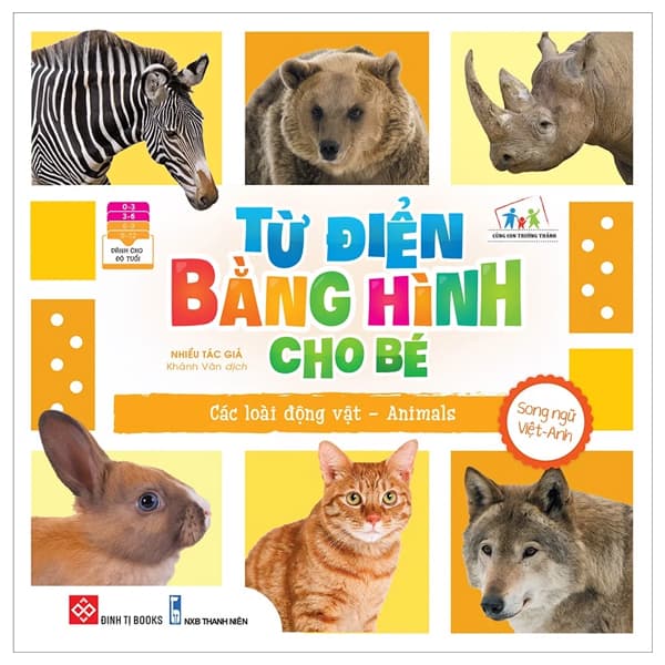 Sách Từ Điển Bằng Hình Cho Bé - Các Loài Động Vật - Animals