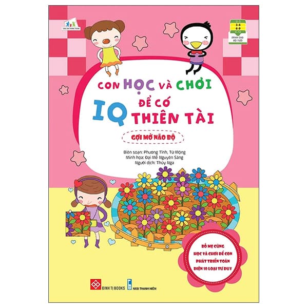 Sách Con Học Và Chơi Để Có IQ Thiên Tài - Gợi Mở Não Bộ - Phương Tĩnh