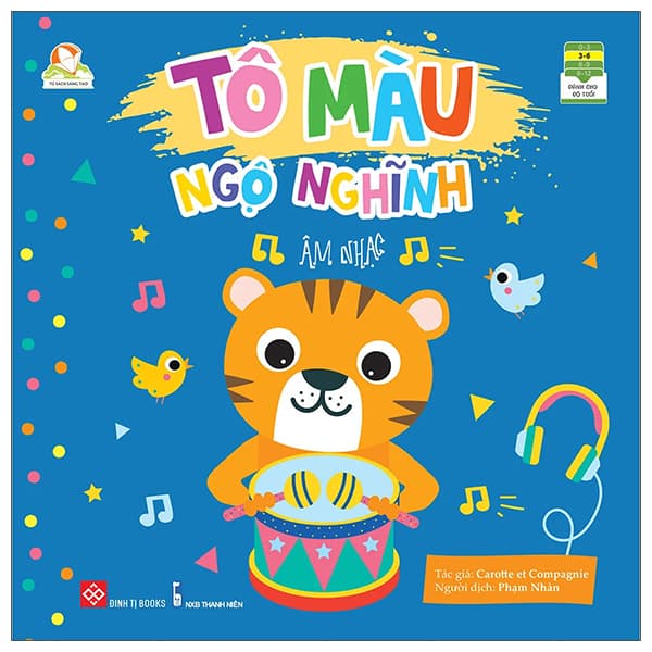 Sách Tủ Sách Sáng Tạo - Tô Màu Ngộ Nghĩnh - Âm Nhạc - Carotte Et Compagnie