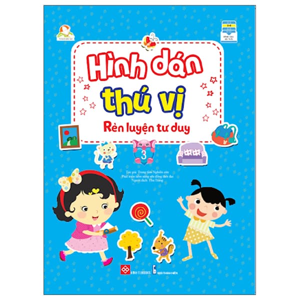 Sách Hình Dán Thú Vị, Rèn Luyện Tư Duy 3 - Đàn Thanh