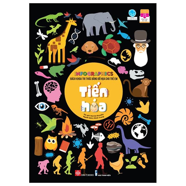 Sách Infographics - Bách Khoa Tri Thức Bằng Đồ Họa Cho Trẻ Em - Tiến Hó - Harriet Brundle