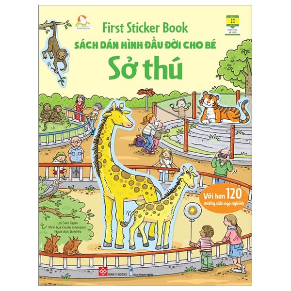 Sách First Sticker Book - Sách Dán Hình Đầu Đời Cho Bé - Sở Thú - Sam Taplin