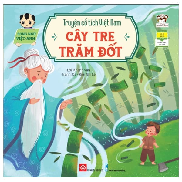 Sách Truyện Cổ Tích Việt Nam (Song Ngữ Việt-Anh) - Cây Tre Trăm Đốt - Thanh Lê