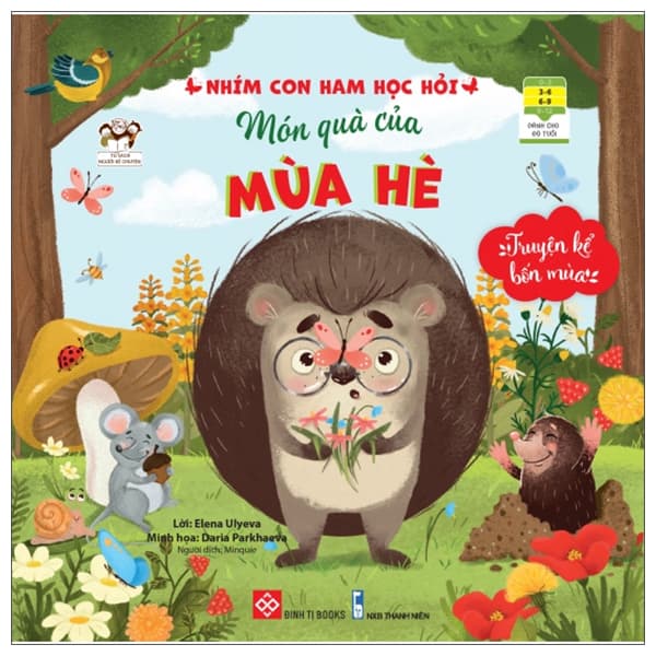Sách Truyện Kể Bốn Mùa - Nhím Con Ham Học Hỏi - Món Quà Của Mùa Hè - Elena Ulyeva