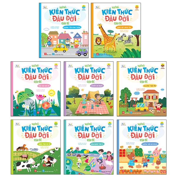 Sách Bộ Sách Những Kiến Thức Đầu Đời Cho Bé (Bộ 8 Cuốn) - Lưu Kính Dư