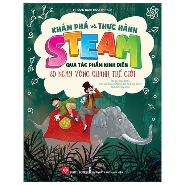 Sách Khám Phá Và Thực Hành Steam Qua Tác Phẩm Kinh Điển - 80 Ngày Vòng Q - Jules Verne