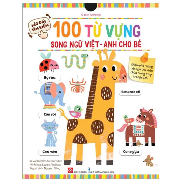 Sách Kéo Đẩy Tìm Kiếm - 100 Từ Vựng Song Ngữ Việt-Anh Cho Bé