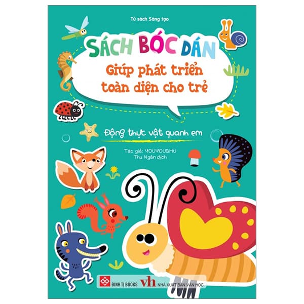 Sách Sách Bóc Dán Giúp Phát Triển Toàn Diện Cho Trẻ - Động Thực Vật - YOUYOUSHU