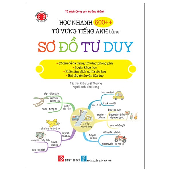Sách Học Nhanh 600++ Từ Vựng Tiếng Anh Bằng Sơ Đồ Tư Duy - Anh Thư