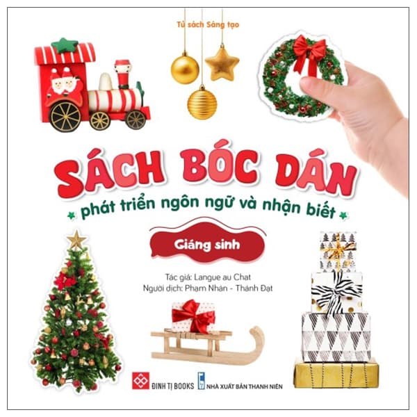 Sách Sách Bóc Dán Phát Triển Ngôn Ngữ Và Nhận Biết - Giáng Sinh - Langue Au Chat
