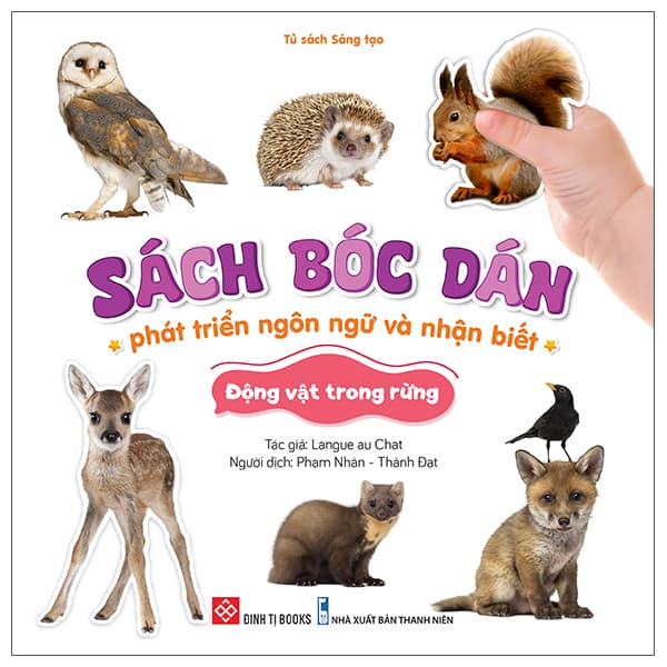 Sách Sách Bóc Dán Phát Triển Ngôn Ngữ Và Nhận Biết - Động Vật Trong - Langue Au Chat