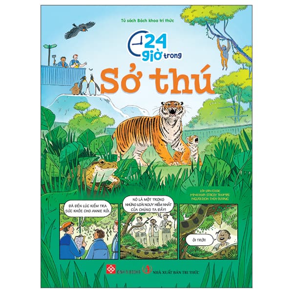 Sách 24 Giờ Trong Sở Thú - Bìa Cứng - Lan Cook