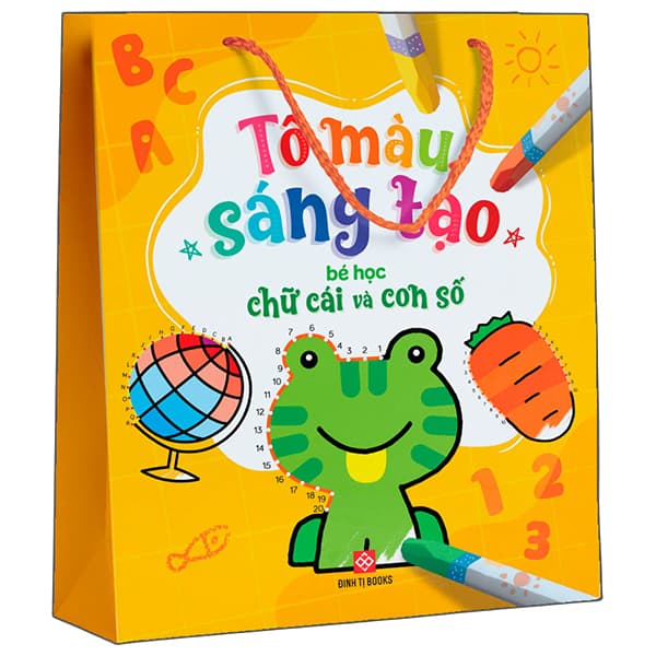 Sách Bộ Sách Tô Màu Sáng Tạo - Bé Học Chữ Cái Và Con Số (Túi 5 Tập - Youyoushu