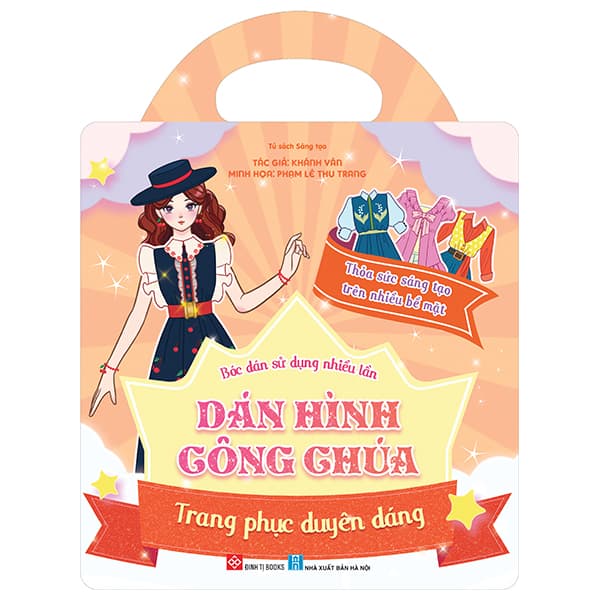 Sách Bóc Dán Sử Dụng Nhiều Lần - Dán Hình Công Chúa - Trang Phục Duyê - Lê Thu Trang