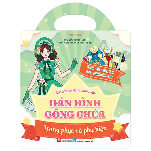 Sách Bóc Dán Sử Dụng Nhiều Lần - Dán Hình Công Chúa - Trang Phục Và P - Khánh Vân