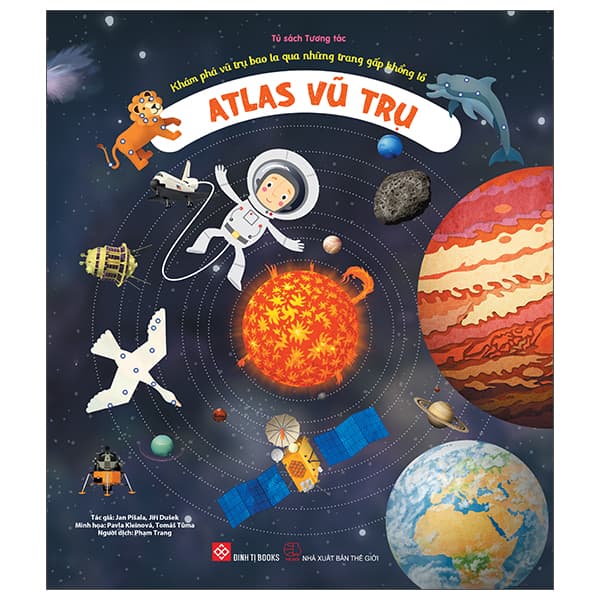 Sách Khám Phá Vũ Trụ Bao La Qua Những Trang Gấp Khổng Lồ - Atlas Vũ Tr� - La Vũ